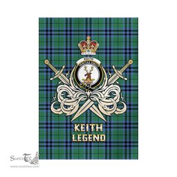 ScotsTee Shop Scottish Keith Ancient Clan Crest Tartan Flag The Golden Sword of Courageous Legacy Flag