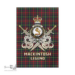 ScotsTee Shop Scottish MacKintosh Hunting Modern Clan Crest Tartan Flag The Golden Sword of Courageous Legacy Flag