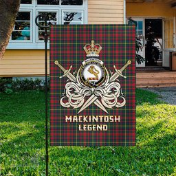 ScotsTee Shop Scottish MacKintosh Hunting Modern Clan Crest Tartan Flag The Golden Sword of Courageous Legacy Flag