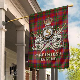 ScotsTee Shop Scottish MacIntosh Modern Clan Crest Tartan Flag The Golden Sword of Courageous Legacy Flag