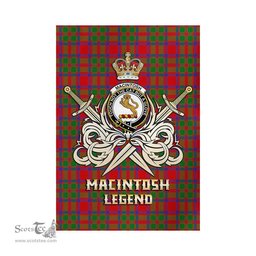 ScotsTee Shop Scottish MacIntosh Modern Clan Crest Tartan Flag The Golden Sword of Courageous Legacy Flag