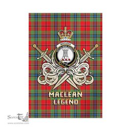 ScotsTee Shop Scottish MacLean of Duart Modern Clan Crest Tartan Flag The Golden Sword of Courageous Legacy Flag