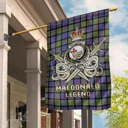 ScotsTee Shop Scottish MacDonald Ancient Clan Crest Tartan Flag The Golden Sword of Courageous Legacy Flag