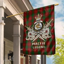 ScotsTee Shop Scottish MacFie Clan Crest Tartan Flag The Golden Sword of Courageous Legacy Flag