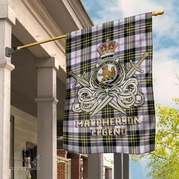 ScotsTee Shop Scottish MacPherson Dress Modern Clan Crest Tartan Flag The Golden Sword of Courageous Legacy Flag
