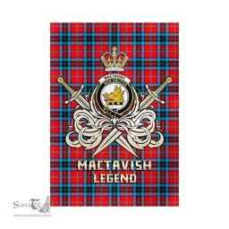 ScotsTee Shop Scottish MacTavish Modern Clan Crest Tartan Flag The Golden Sword of Courageous Legacy Flag