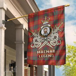 ScotsTee Shop Scottish MacNab Ancient Clan Crest Tartan Flag The Golden Sword of Courageous Legacy Flag