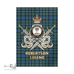 ScotsTee Shop Scottish Robertson Hunting Ancient Clan Crest Tartan Flag The Golden Sword of Courageous Legacy Flag