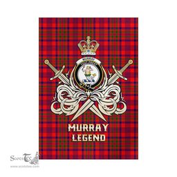 ScotsTee Shop Scottish Murray of Tulloch Modern Clan Crest Tartan Flag The Golden Sword of Courageous Legacy Flag