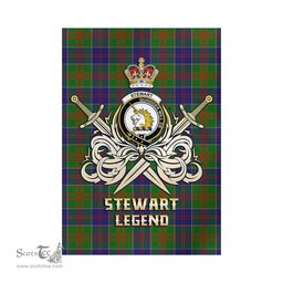 ScotsTee Shop Scottish Stewart of Appin Hunting Modern Clan Crest Tartan Flag The Golden Sword of Courageous Legacy Flag