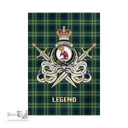 ScotsTee Shop Scottish Spottiswood Clan Crest Tartan Flag The Golden Sword of Courageous Legacy Flag