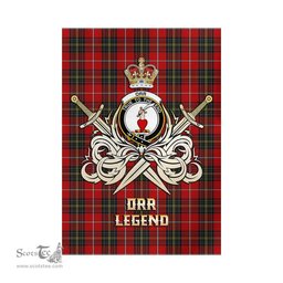 ScotsTee Shop Scottish Orr Clan Crest Tartan Flag The Golden Sword of Courageous Legacy Flag
