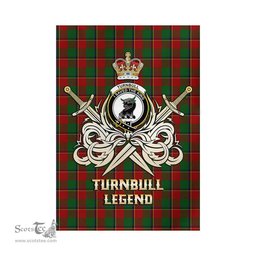 ScotsTee Shop Scottish Turnbull Dress Clan Crest Tartan Flag The Golden Sword of Courageous Legacy Flag