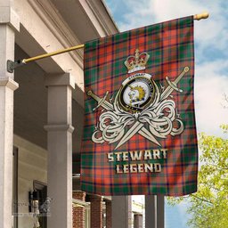 ScotsTee Shop Scottish Stewart of Appin Ancient Clan Crest Tartan Flag The Golden Sword of Courageous Legacy Flag