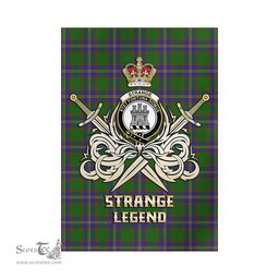 ScotsTee Shop Scottish Strange of Balkaskie Clan Crest Tartan Flag The Golden Sword of Courageous Legacy Flag