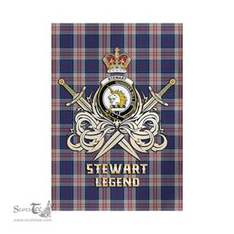 ScotsTee Shop Scottish Stewart of Appin Hunting Dress Clan Crest Tartan Flag The Golden Sword of Courageous Legacy Flag