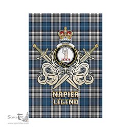 ScotsTee Shop Scottish Napier Modern Clan Crest Tartan Flag The Golden Sword of Courageous Legacy Flag
