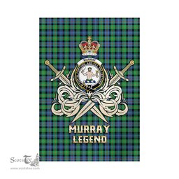 ScotsTee Shop Scottish Murray of Atholl Ancient Clan Crest Tartan Flag The Golden Sword of Courageous Legacy Flag