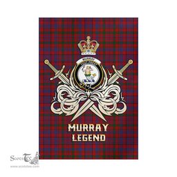 ScotsTee Shop Scottish Murray of Tullibardine Clan Crest Tartan Flag The Golden Sword of Courageous Legacy Flag