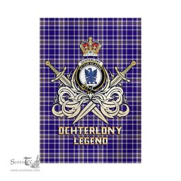 ScotsTee Shop Scottish Ochterlony Clan Crest Tartan Flag The Golden Sword of Courageous Legacy Flag
