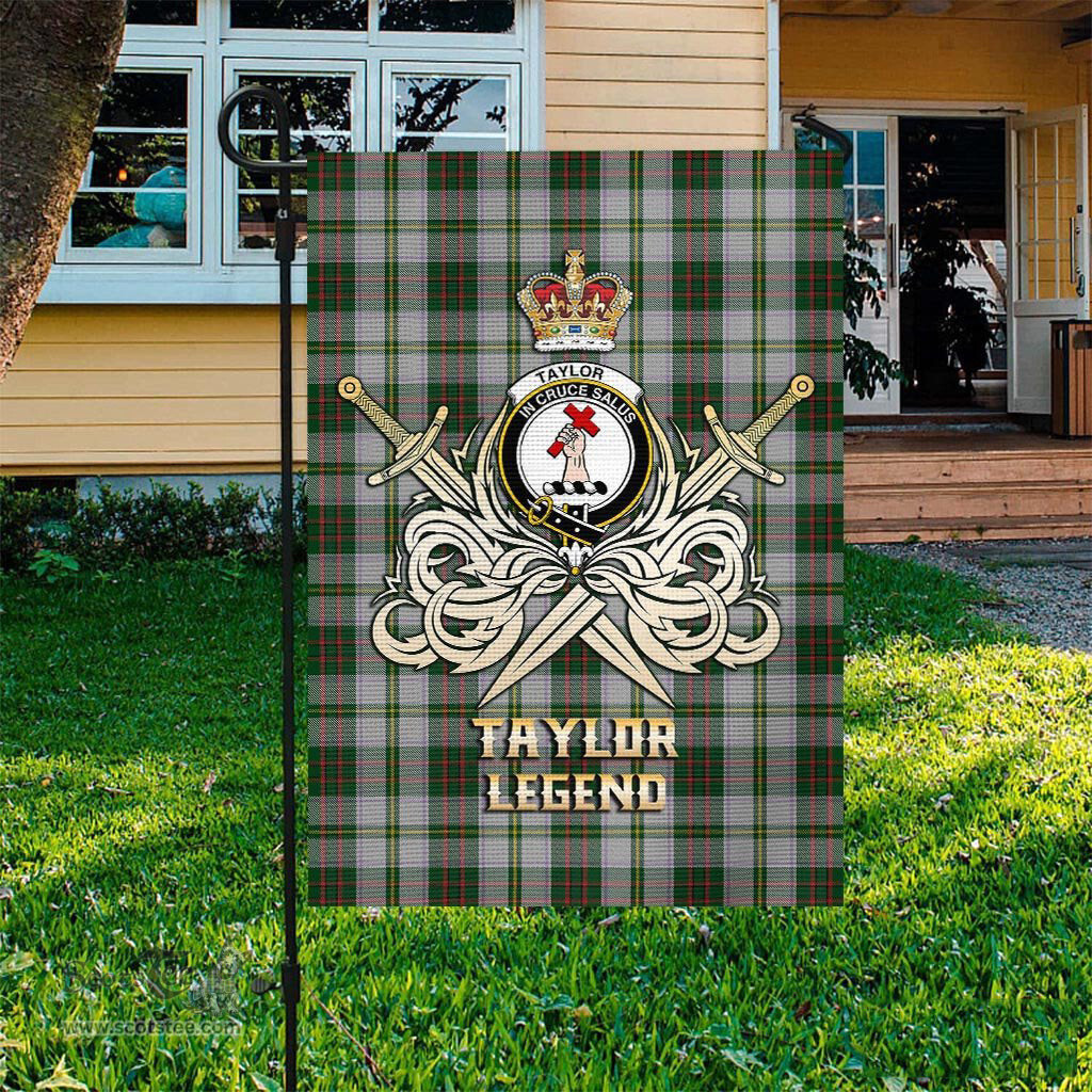 ScotsTee Shop Scottish Taylor Dress Clan Crest Tartan Flag The Golden Sword of Courageous Legacy Flag