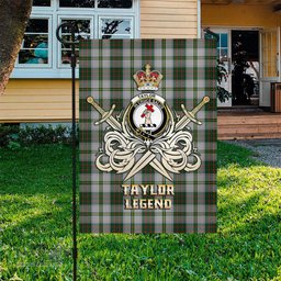 ScotsTee Shop Scottish Taylor Dress Clan Crest Tartan Flag The Golden Sword of Courageous Legacy Flag