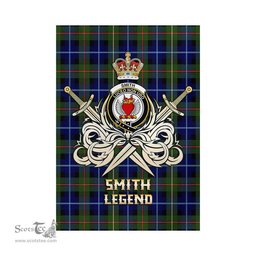 ScotsTee Shop Scottish Smith Modern Clan Crest Tartan Flag The Golden Sword of Courageous Legacy Flag