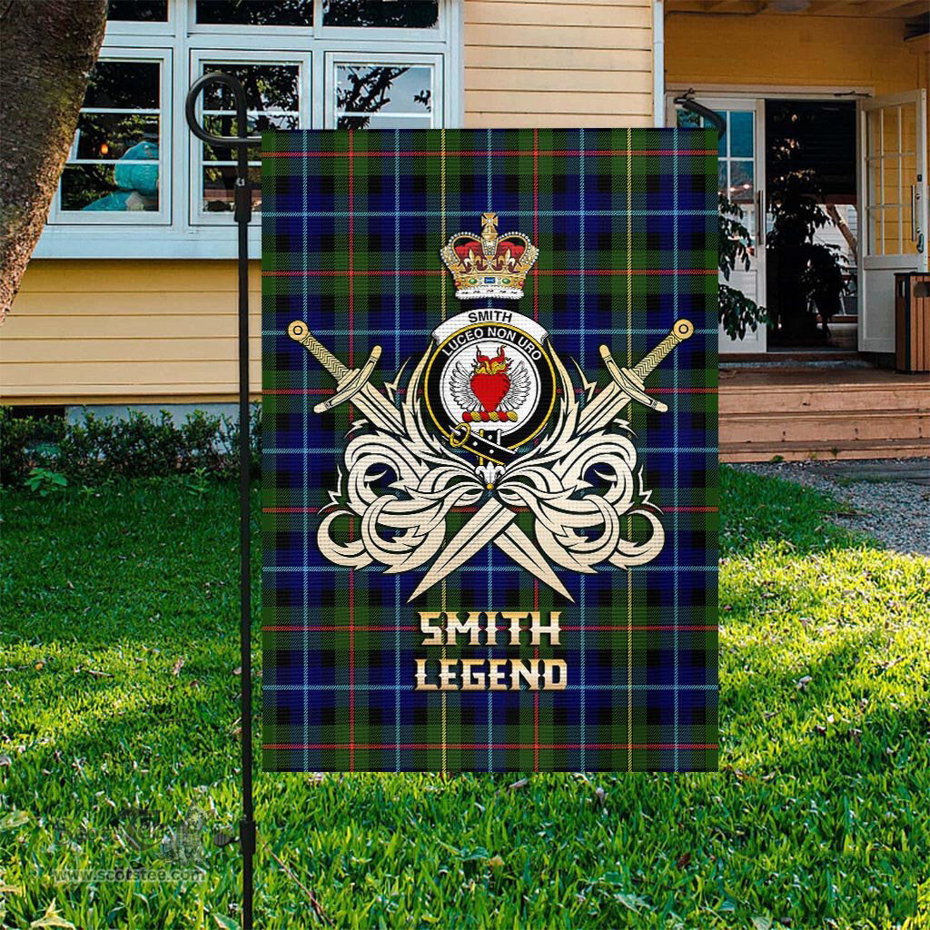 ScotsTee Shop Scottish Smith Modern Clan Crest Tartan Flag The Golden Sword of Courageous Legacy Flag