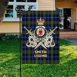ScotsTee Shop Scottish Smith Modern Clan Crest Tartan Flag The Golden Sword of Courageous Legacy Flag