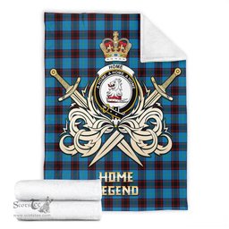 ScotsTee Shop Scottish Home Ancient Clan Crest Tartan Blanket The Golden Sword of Courageous Legacy Blanket