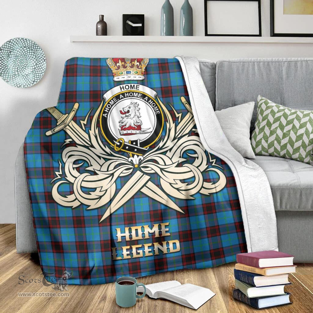 ScotsTee Shop Scottish Home Ancient Clan Crest Tartan Blanket The Golden Sword of Courageous Legacy Blanket