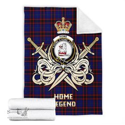 ScotsTee Shop Scottish Home Modern Clan Crest Tartan Blanket The Golden Sword of Courageous Legacy Blanket
