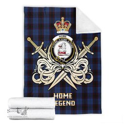ScotsTee Shop Scottish Home Clan Crest Tartan Blanket The Golden Sword of Courageous Legacy Blanket