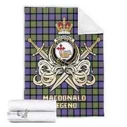 ScotsTee Shop Scottish MacDonald Ancient Clan Crest Tartan Blanket The Golden Sword of Courageous Legacy Blanket