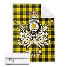 ScotsTee Shop Scottish MacLeod of Lewis Modern Clan Crest Tartan Blanket The Golden Sword of Courageous Legacy Blanket