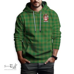 ScotsTee Shop Irish Dowdall Coat of Arms Crest Ireland Hoodie Irish National Tartan Irish Hoodie