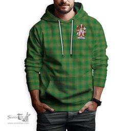 ScotsTee Shop Irish Harne Coat of Arms Crest Ireland Hoodie Irish National Tartan Irish Hoodie