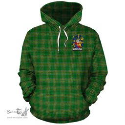 ScotsTee Shop Irish Penrose Coat of Arms Crest Ireland Hoodie Irish National Tartan Irish Hoodie