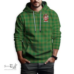 ScotsTee Shop Irish Tonson Coat of Arms Crest Ireland Hoodie Irish National Tartan Irish Hoodie
