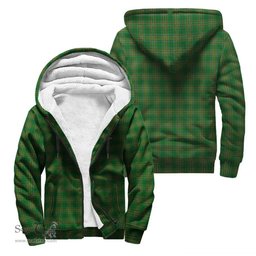 ScotsTee Shop Irish Simpson Coat of Arms Crest Ireland Sherpa Hoodie Irish National Tartan Irish Sherpa Hoodie