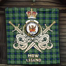 ScotsTee Shop Scottish Mow Clan Crest Tartan Quilt The Golden Sword of Courageous Legacy Quilt