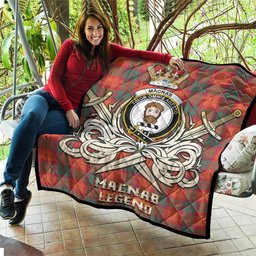 ScotsTee Shop Scottish MacNab Ancient Clan Crest Tartan Quilt The Golden Sword of Courageous Legacy Quilt