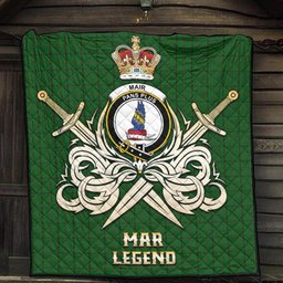 ScotsTee Shop Scottish Mar Tribe Clan Crest Tartan Quilt The Golden Sword of Courageous Legacy Quilt