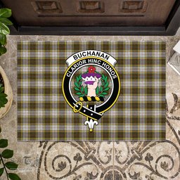 ScotsTee Shop Scottish Buchanan Dress Clan Tartan Doormat Rubber Welcome Mat
