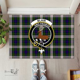 ScotsTee Shop Scottish Blair Dress Clan Tartan Doormat Rubber Welcome Mat