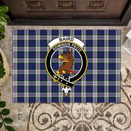ScotsTee Shop Scottish Baird Dress Clan Tartan Doormat Rubber Welcome Mat