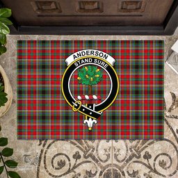 ScotsTee Shop Scottish Anderson of Arbrake Clan Tartan Doormat Rubber Welcome Mat