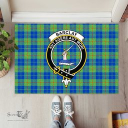 ScotsTee Shop Scottish Barclay Hunting Ancient Clan Tartan Doormat Rubber Welcome Mat