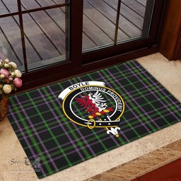 ScotsTee Shop Scottish Boyle (Owen Boyle) Clan Tartan Doormat Rubber Welcome Mat
