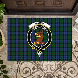 ScotsTee Shop Scottish Baird Clan Tartan Doormat Rubber Welcome Mat